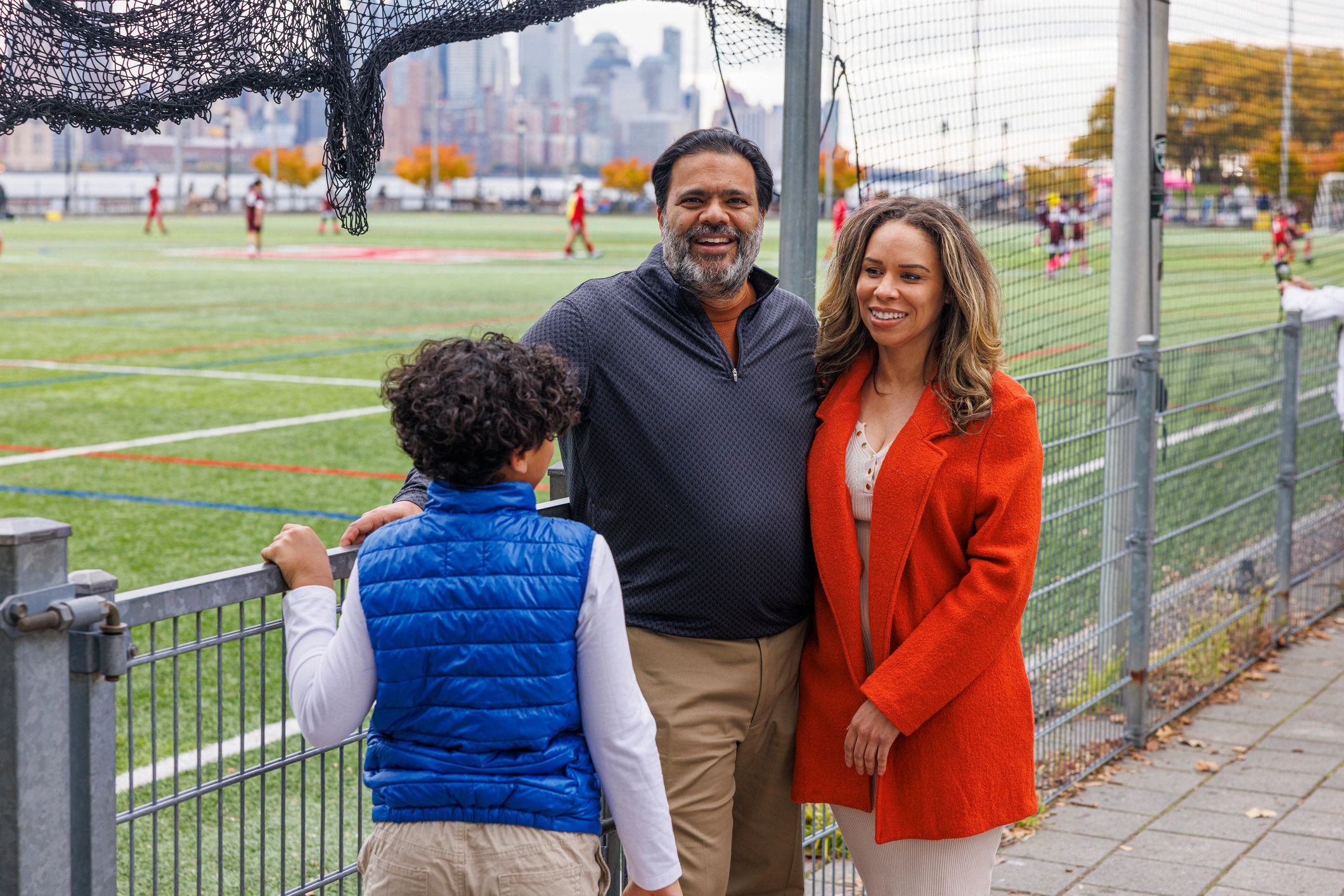 Family spending time together outdoors